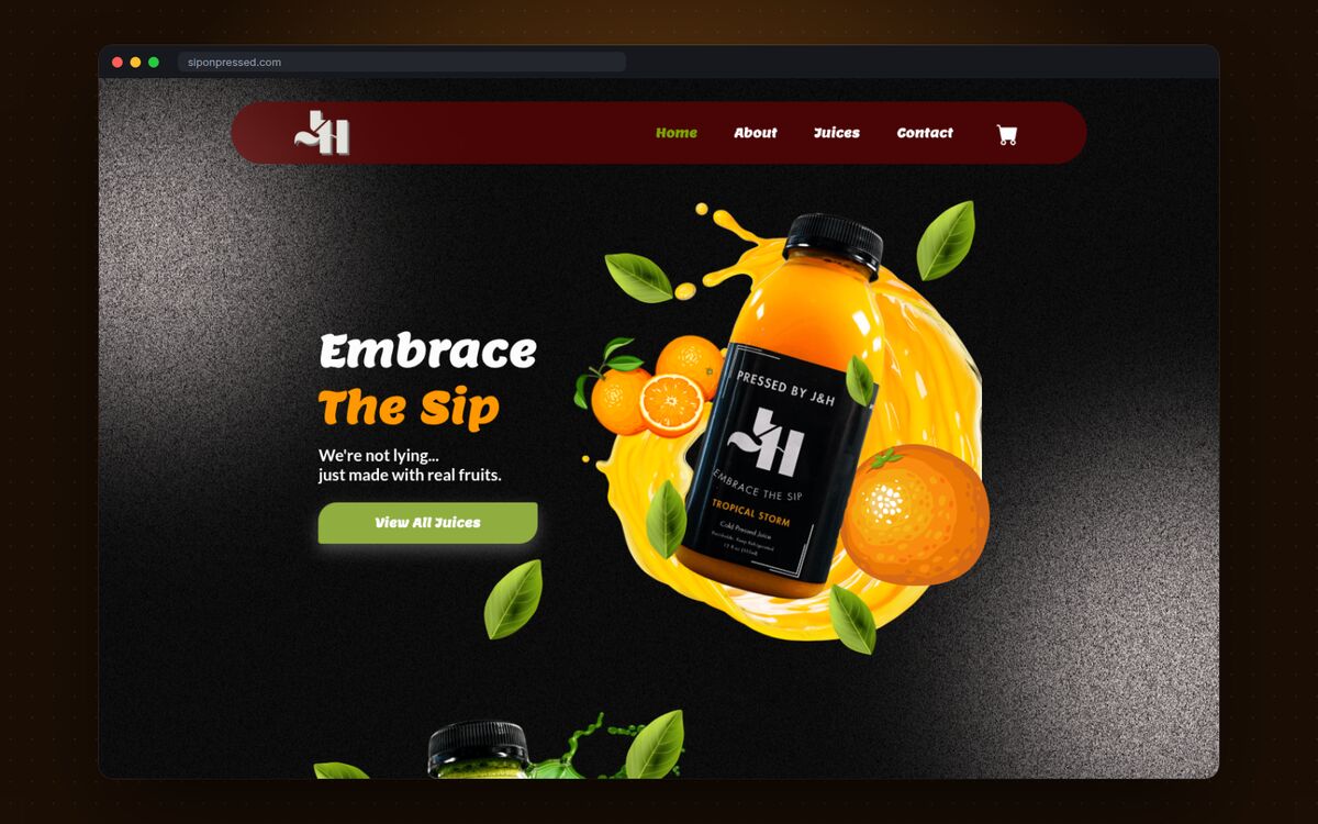 Pressed by J&H juice website